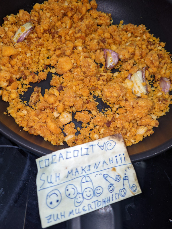 Tengo jambre pero no tengo ganas de jacer de comer.