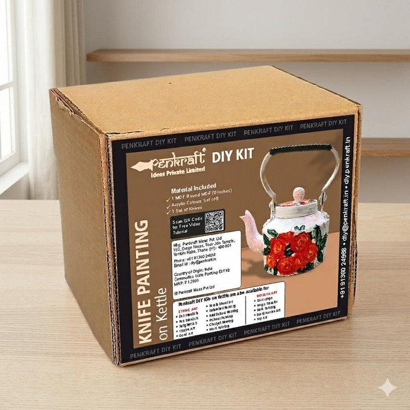 Knife Painting on Kettle DIY Kit