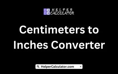 Centimeters to Inches Converter