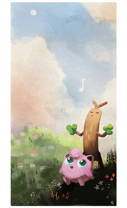 jigglypuff-and-sudowoodo-pokemon-drawn-b