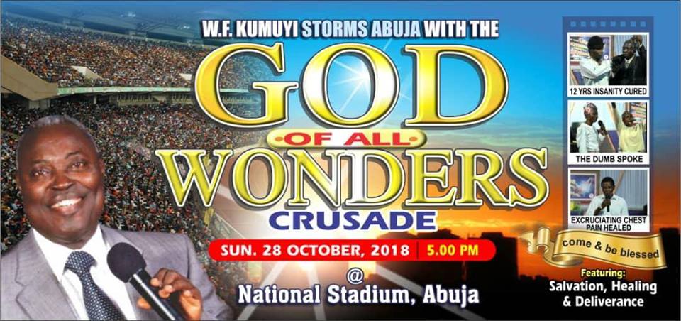 God of All Wonders Crusade by Dr. William Folorunsho Kumuyi for Healing, Deliverance & Salvation