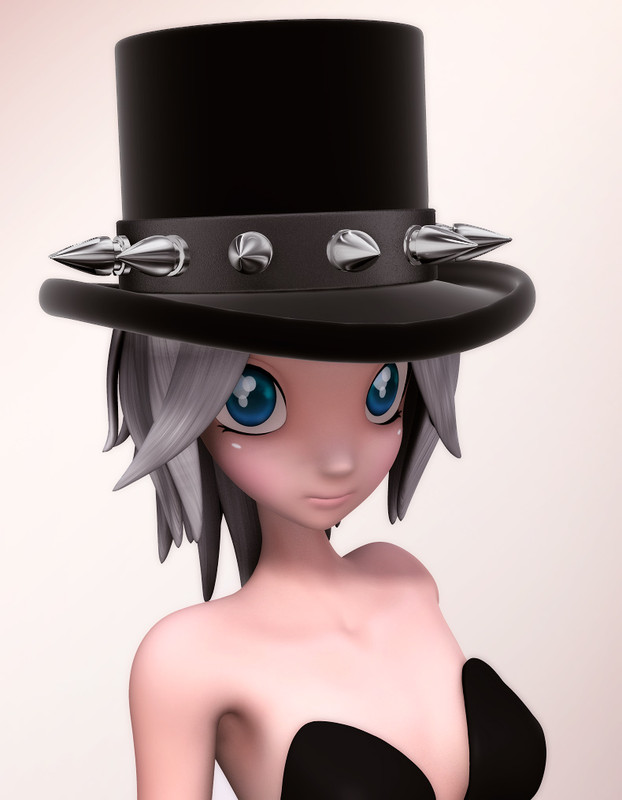 Goth Top Hat for Star Goth Top Hat for Star