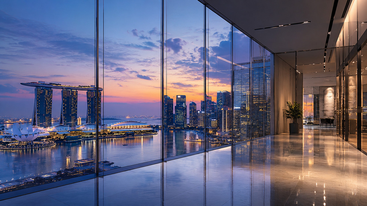 Singapore Evening Business District