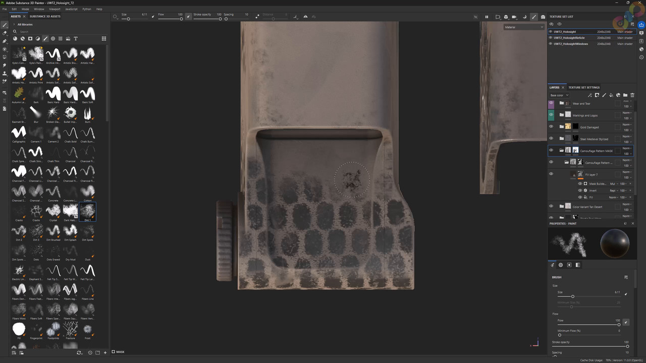 UWT2 AR15 HOLO EP007 Camo Skins Rattle Can Export Finale mp4 0001