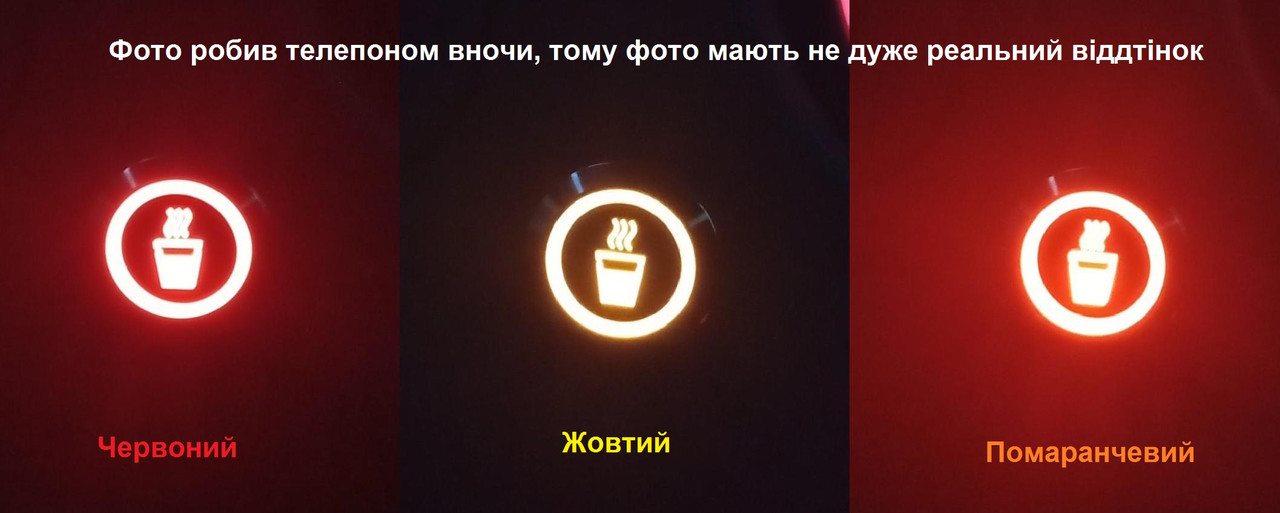 кнопка три кольори