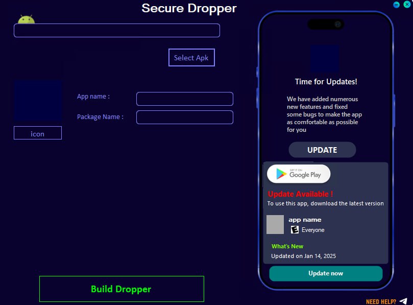 Dropper for malware