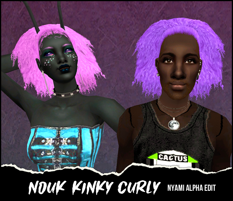 Nouk Kinky Curly hair short version preview