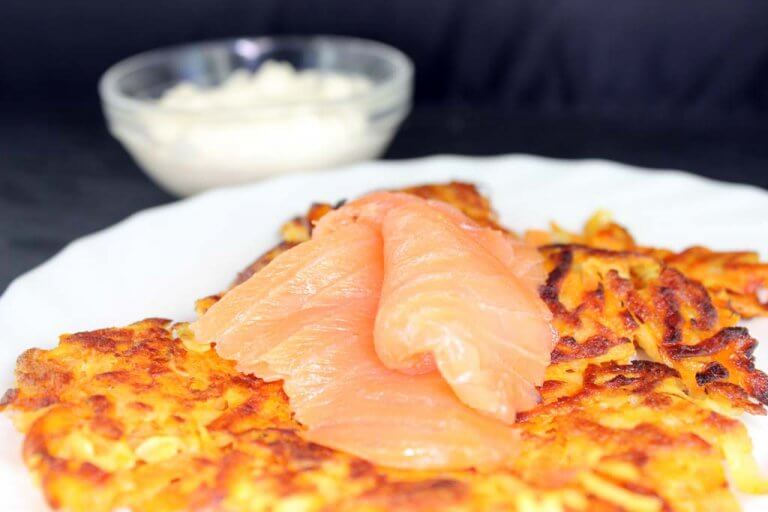 Kartoffel-Rösti mit Möhren und Ingwer