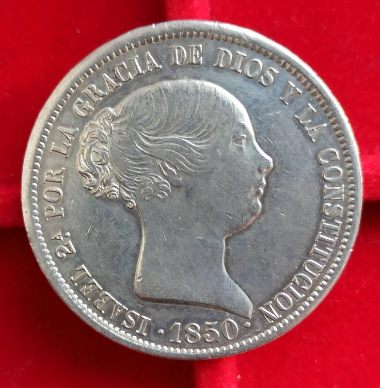 20 reales Isabel II Madrid 1850 65