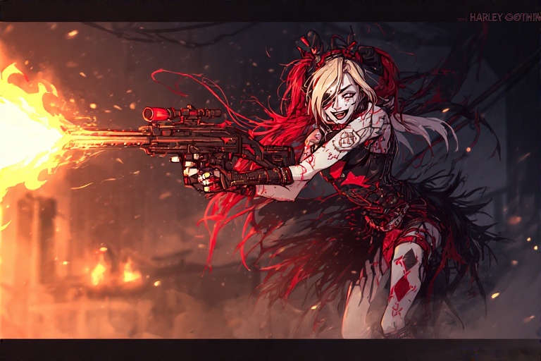 Playful-action-pose-Harley-Qui-6