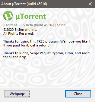 uTorrent v3.5.5 build 45916 Beta Multilingual 2021-03-02-07-20-09