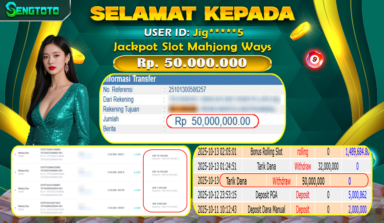 BUKTI PEMBAYARAN SLOT MAHJONG WAYS