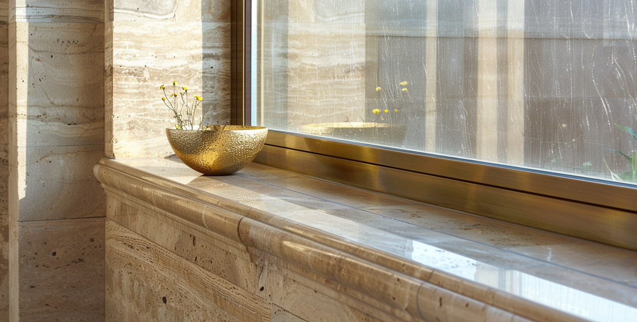 Применение травертина в интерьере