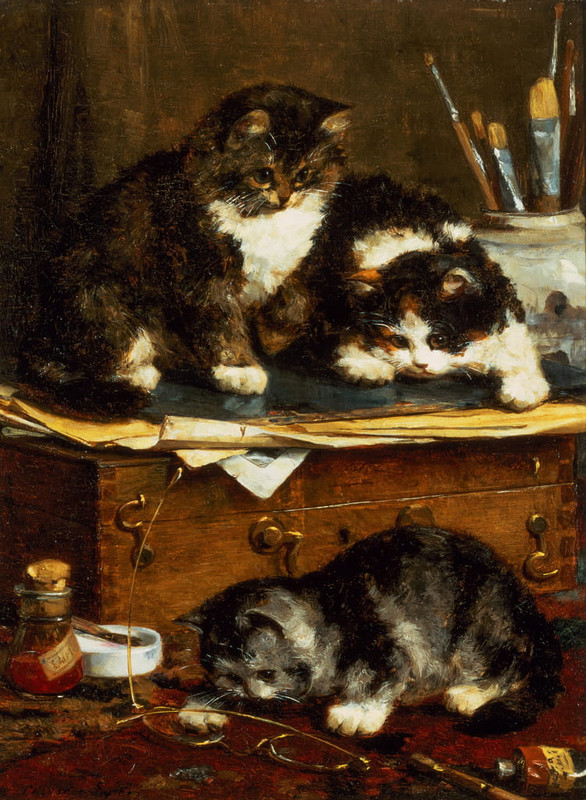 3-Charles-van-den-Eycken-The-Artists-Studio-oil-on-canvas-Meister-Drucke-1317004