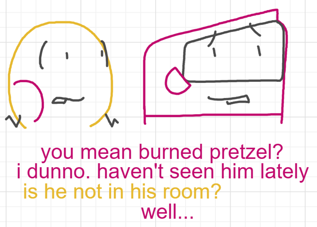 A panel from A Murder On The, episode six of the Board Boards object show by Furretwalk/WalkingFurret.