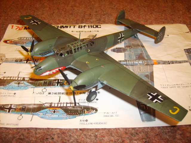 Tim's Fujimi Bf110c - Messerschmitt Bf 110 Single Type Group