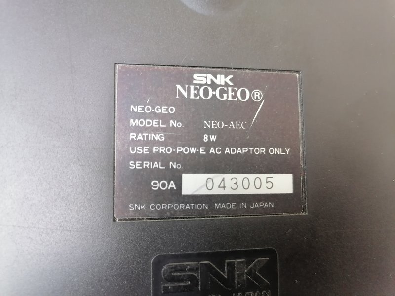 [Vendu] Console Neo Geo aes US - complète IMG-20211007-131314