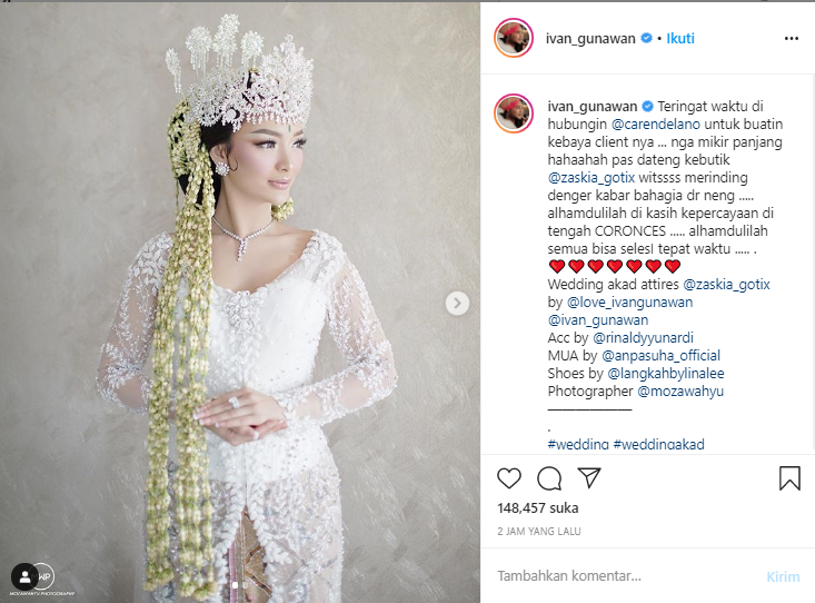 Postingan Ivan Gunawan