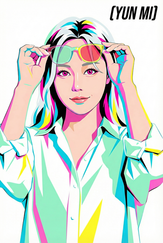 하이엔드 벡터 인물 일러스트 프롬프트