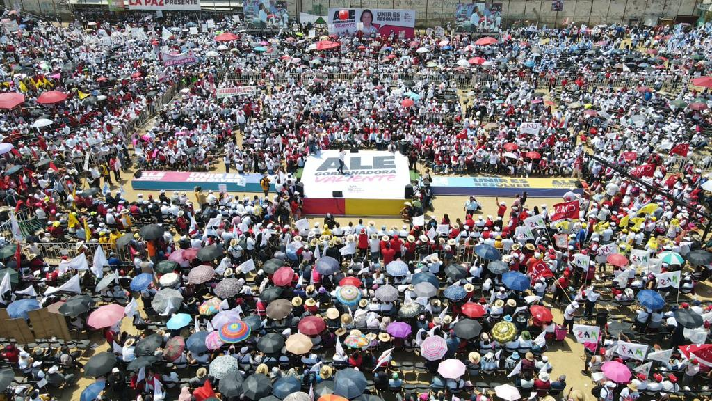 Alejandra Del Moral, reconoce ligera ventaja de Delfina Gómez