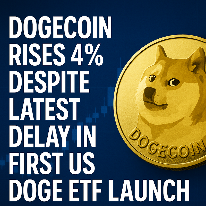 Dogecoin Rises 4% Despite Latest Delay in First US DOGE ETF Launch