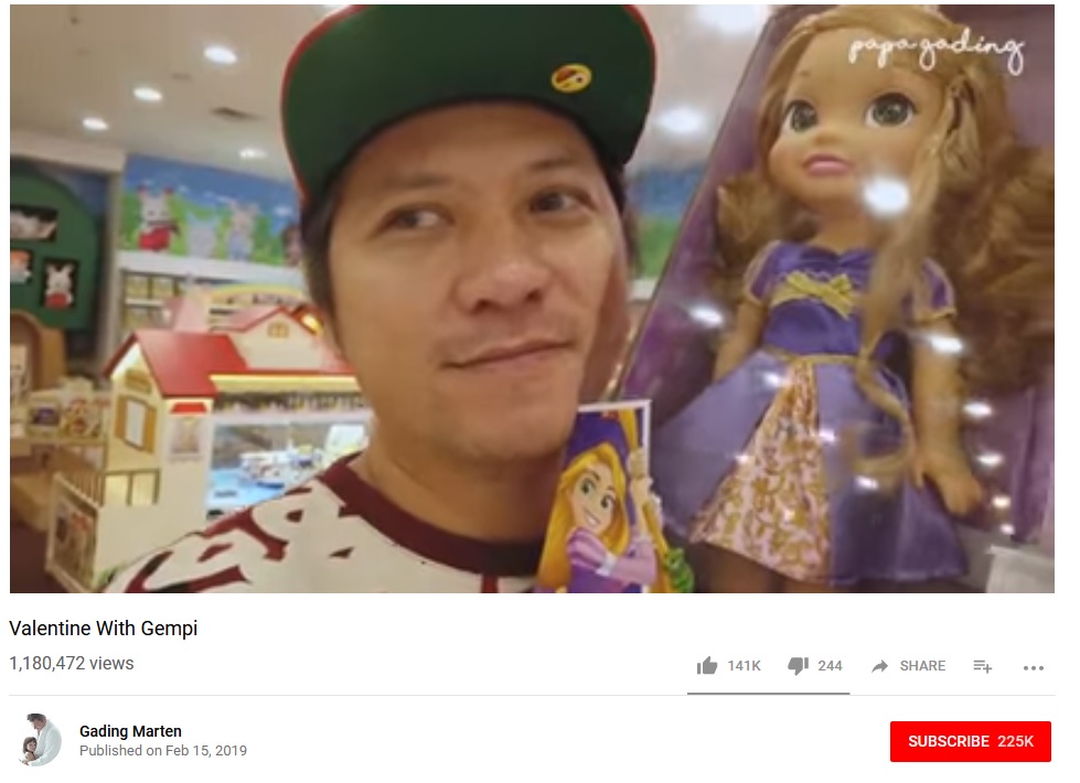Gading Marten habiskan waktu bareng Gempi saat Valentine