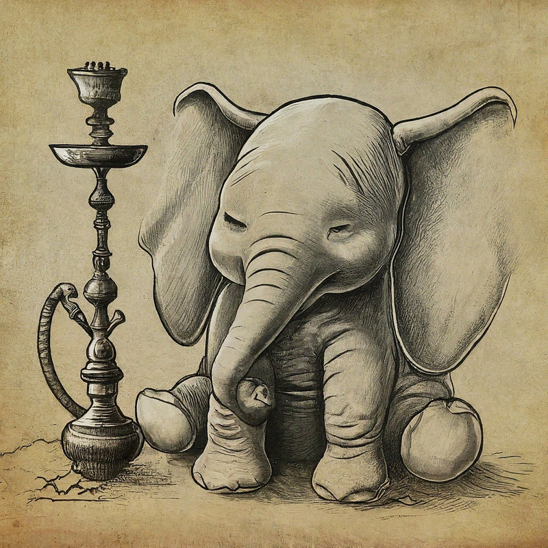 image_fx_dumbo_enjoys_nargila__sketchy (2)