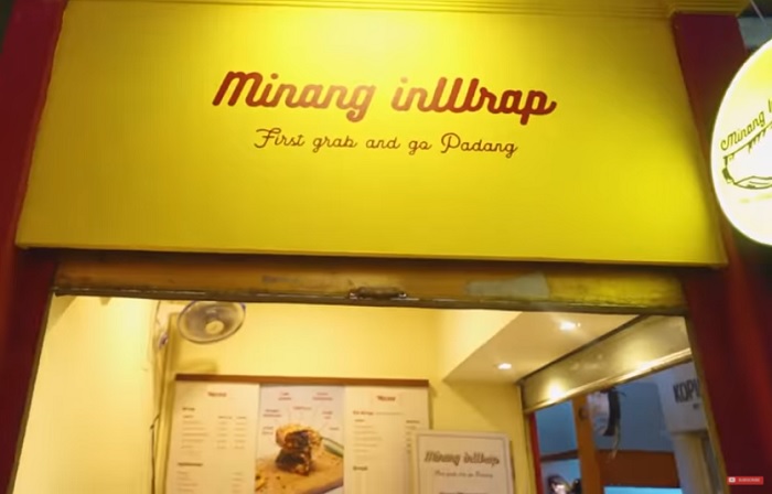 Kedai Minang Inwrap di Pasar Santa, Jakarta Selatan, DKI Jakarta.