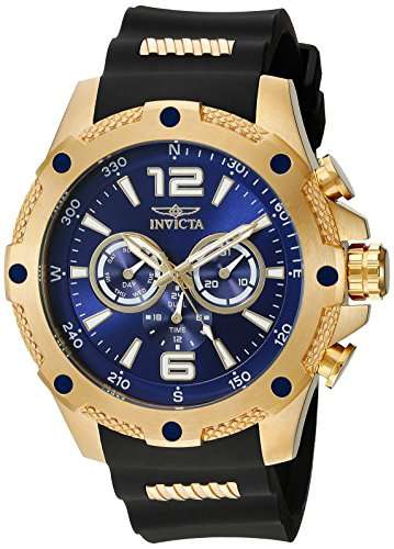Amazon: INVICTA I-Force Men 50mm Stainless Steel Gold Blue dial VD54