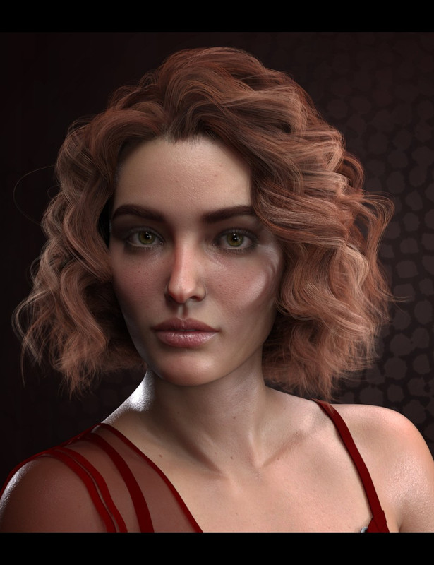 dforce Fantastic Twirls Hair for Genesis 3, Genesis 8, and Genesis 8.1 Females