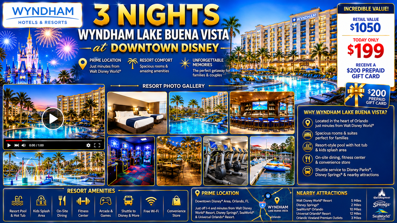Wyndham Lake Buena Vista vacation offer