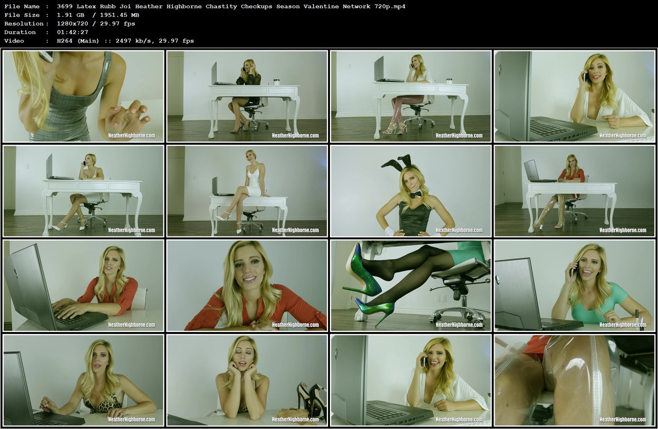 3699 Latex Rubb Joi Heather Highborne Chastity Checkups Season Valentine Network 720p mp4