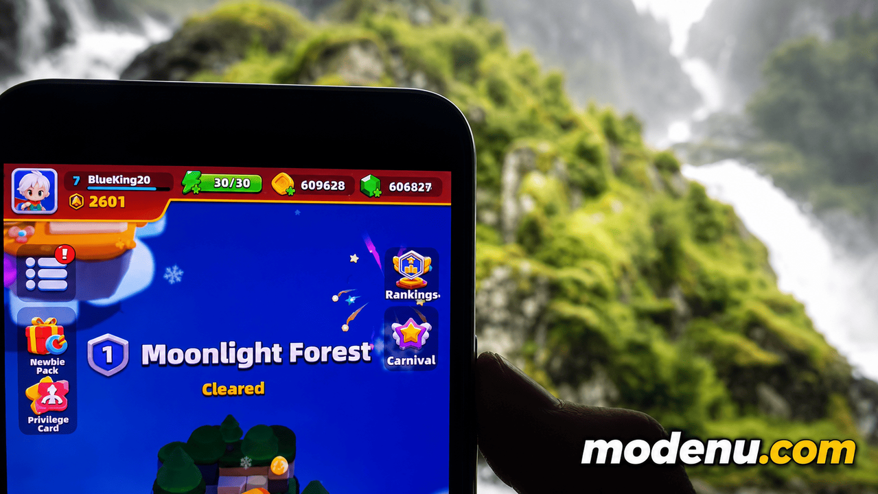 Archero 2 Mod APK gameplay screenshot with unlimited gems active