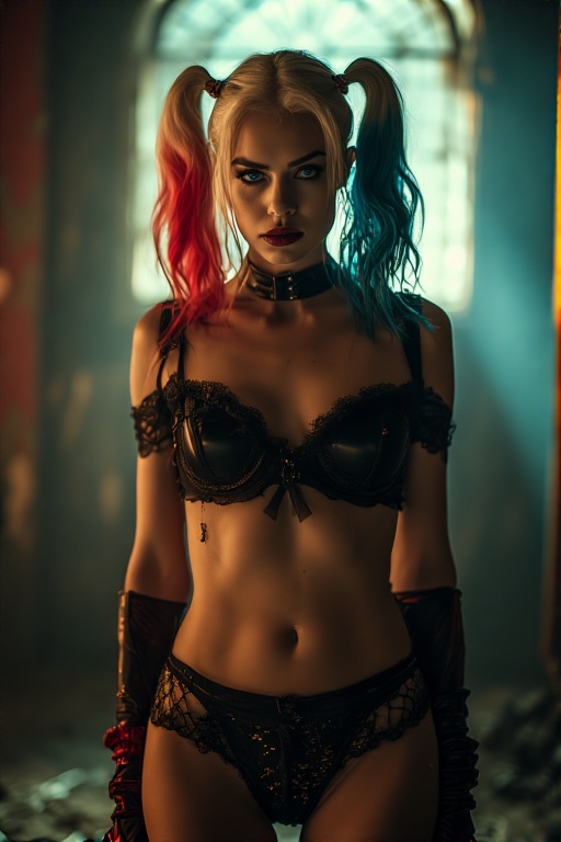Harley-Quinn-in-black-Gothic-u-12