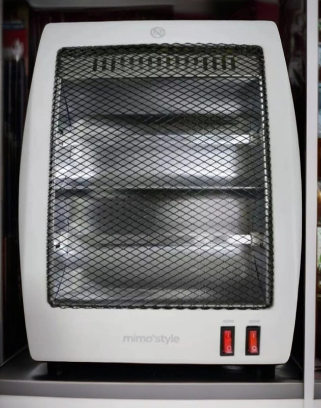 Aquecedor De Ar Elétrico Quartzo Halógeno 800w Mimo Style