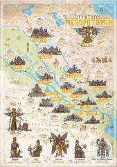 Mapa da Mesopotâmia - Berço da civilização suméria