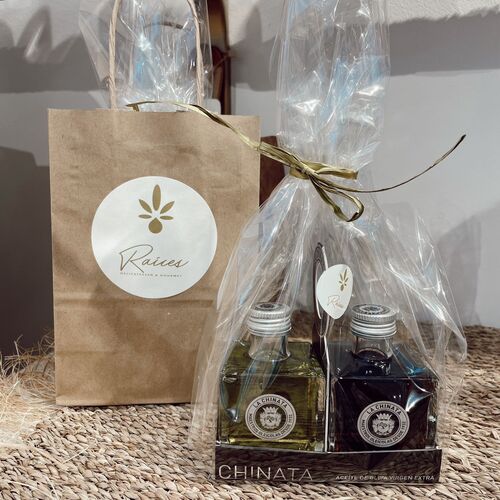 Pack Aceite De Oliva Virgen Extra Y Vinagre 100 Ml.