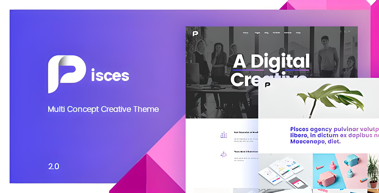 Pisces – Multi Concept Creative Theme WordPress