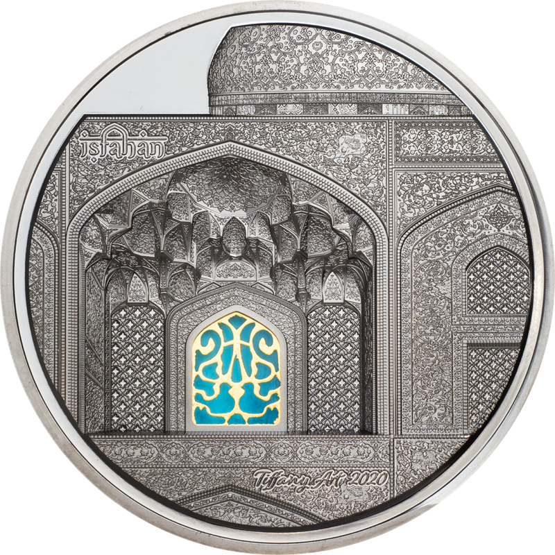 Monedas de la Serie Tiffany Art y Tiffany Art Metrópolis. Desde el año 2004 hasta el año 2021. 29372-Tiffany-Art-2020-Isfahan-5-oz-Black-Proof-r-910x910