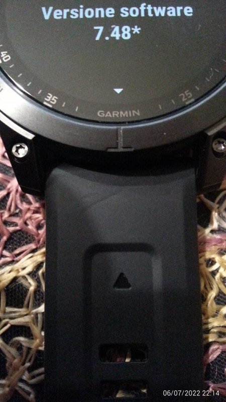 Versione software del mio Garmin Epix (gen 2) - Sapphire - Black Titanium alla data 2022-06-07