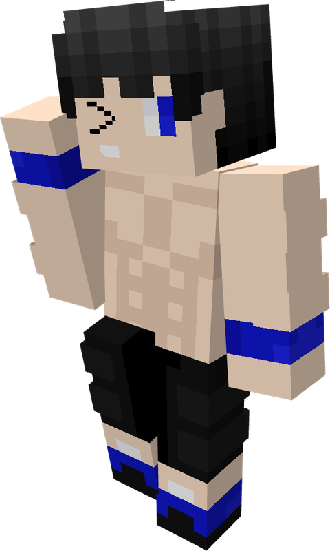 The Blue Lightning Minecraft Skin