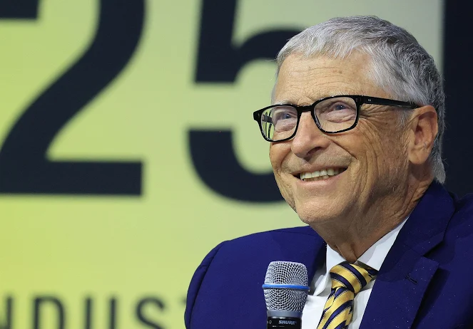 Bill Gates representing Western pharmaceutical interests in Africa