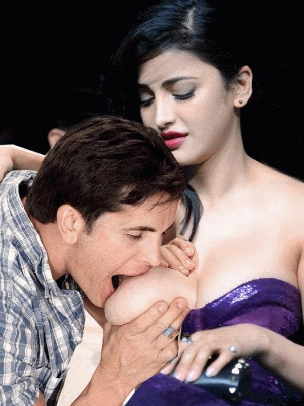 Shurti Hassan Boob Bite