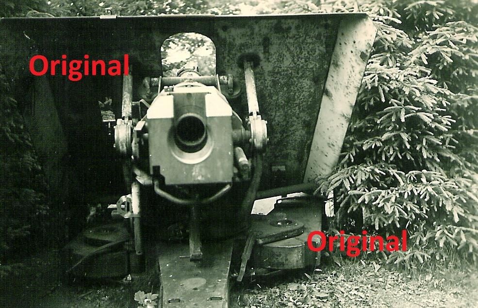 1946 Ardennen Belgien Luxemburg Technik Kanon Geschütz PaK 43-1