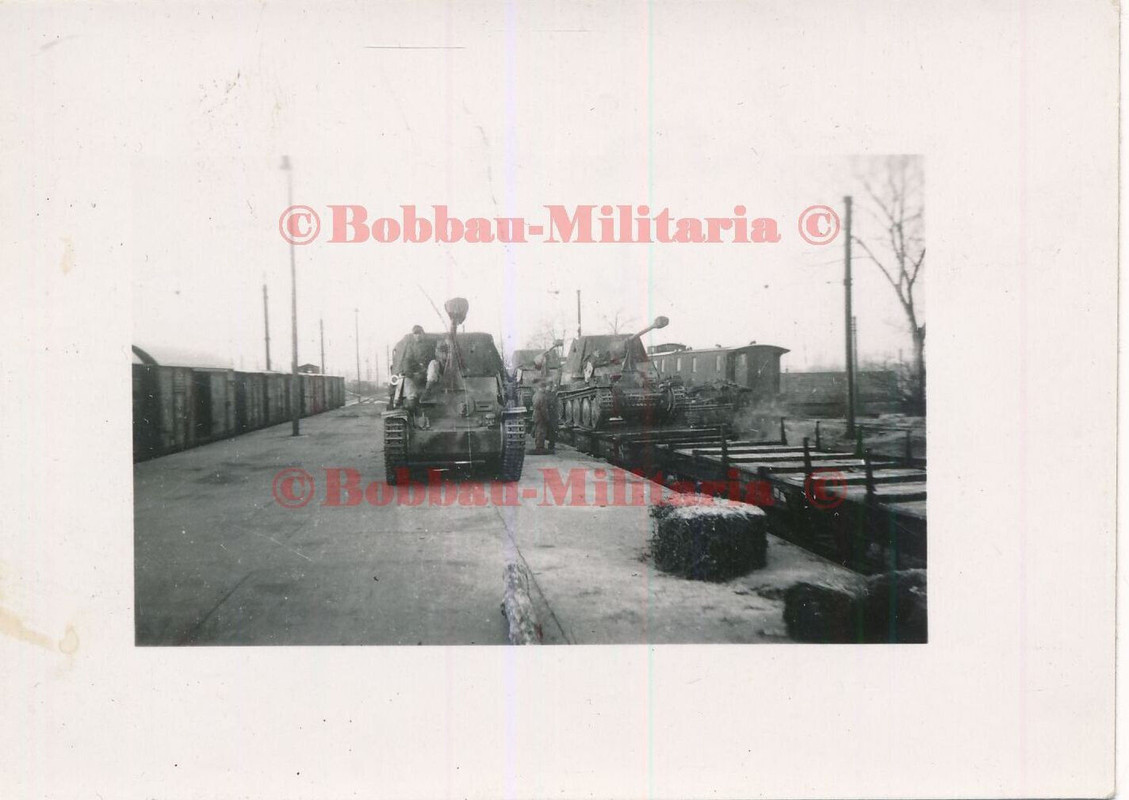 V92 Frankreich Bahnhof Coutras 1944 Panzerjäger Marder III 7,62 cm PaK 36 SdKfz