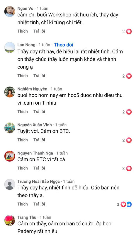 Feedback từ học viên 2