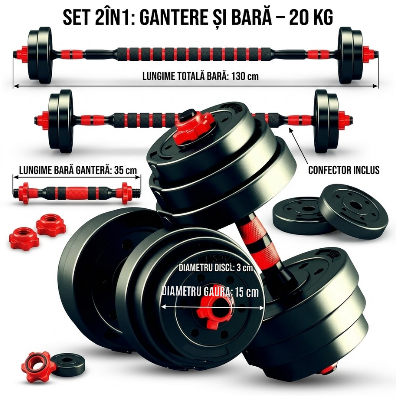 Conector metalic robust pentru transformarea in bara