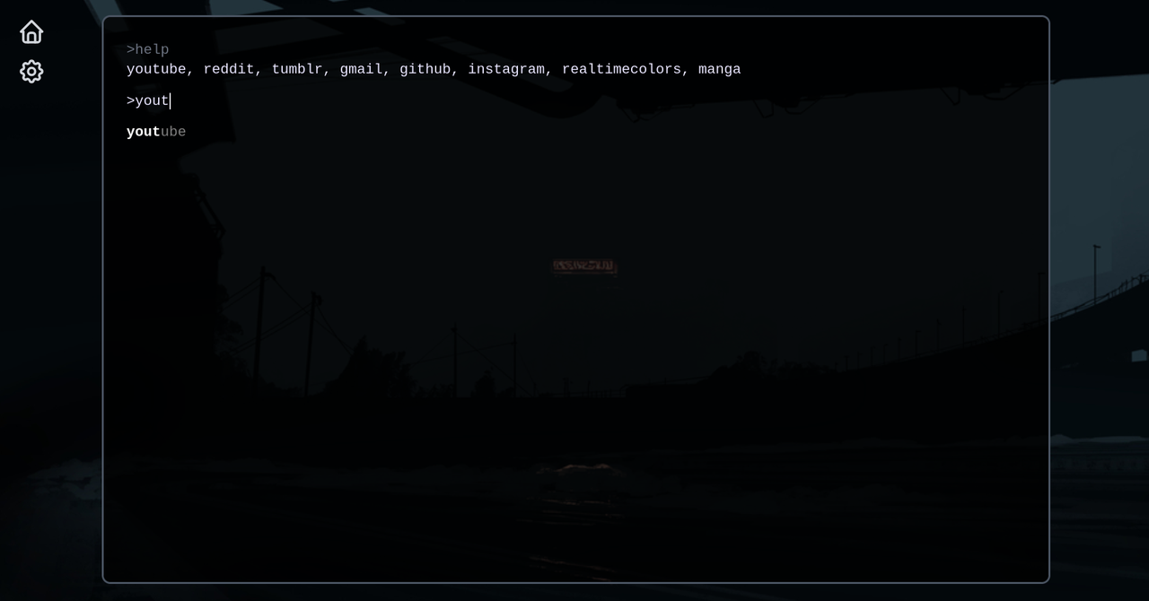 screenshot of the terminal style