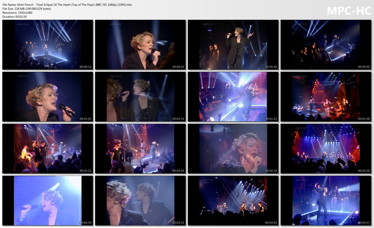 Nicki French - Total Eclipse Of The Heart (Top of The Pops) (BBC HD 1080p) [12.01.1995]
