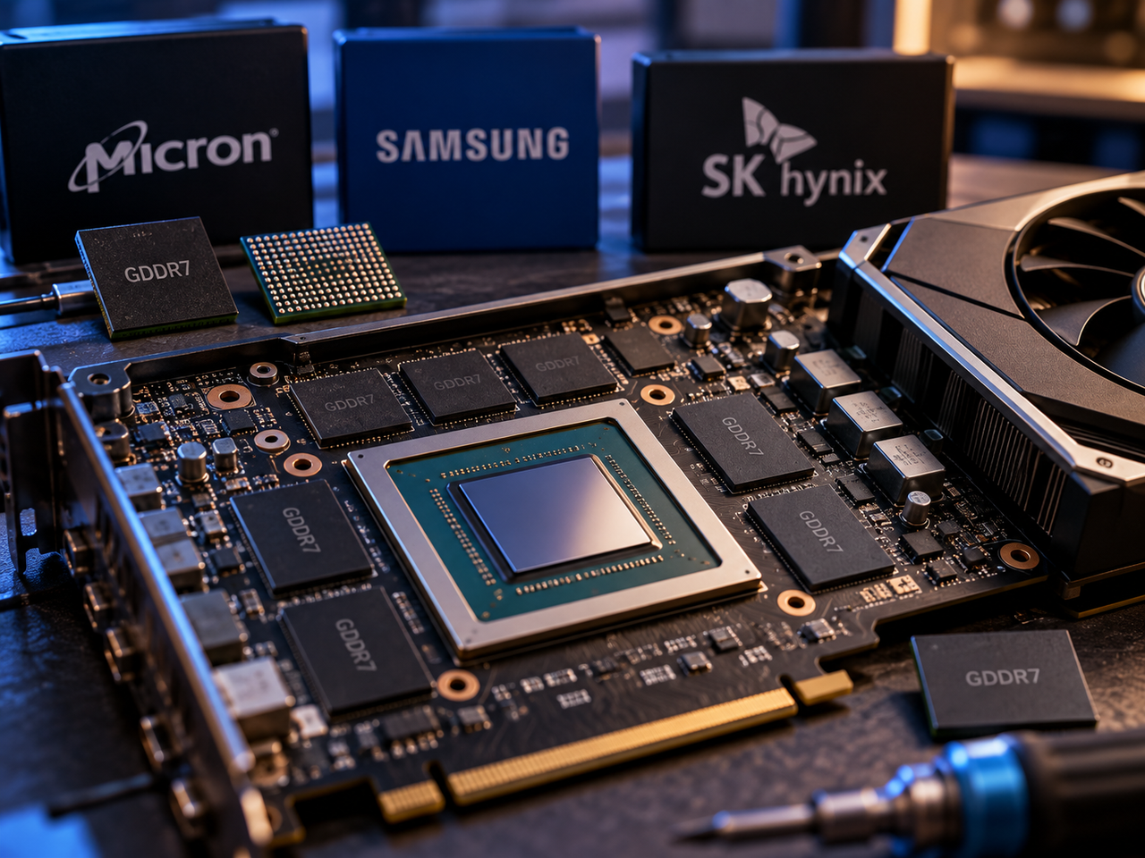Micron encerra GDDR7 de 2 GB e reduz opções de memória para as GeForce RTX 50